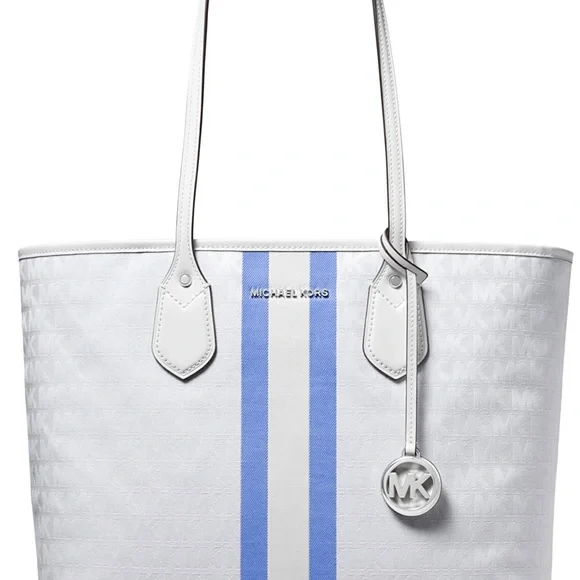 MICHAEL KORS EVA GRCIN BL MLT LG TOTE - Picture 11 of 11